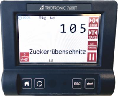Trioliet Feed Application - Cab Control indicateur de pesage programmable Cab Control, inicateur système de pesage